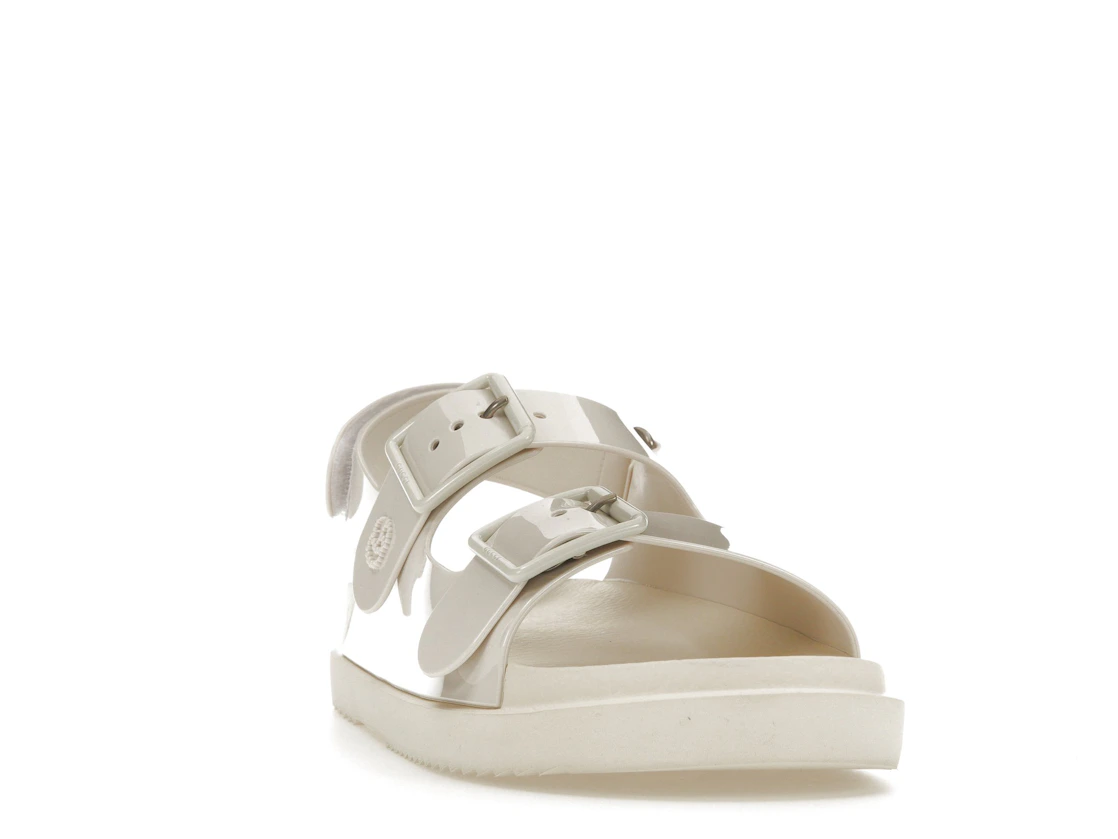 Vue 8 de Gucci Mini Double G Sandal Off-White Rubber