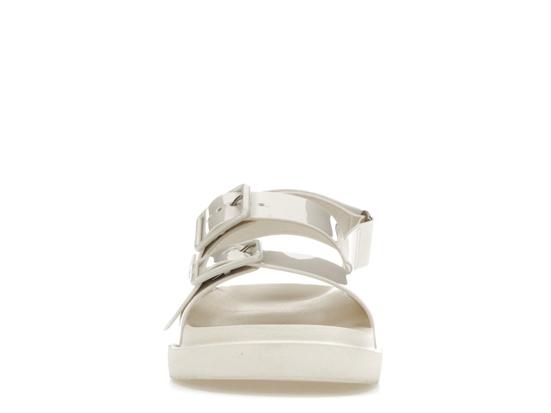 Vue 10 de Gucci Mini Double G Sandal Off-White Rubber
