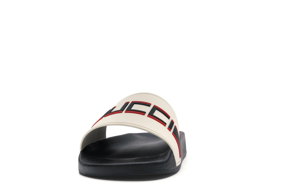 Vue 11 de Gucci Stripe Slide White