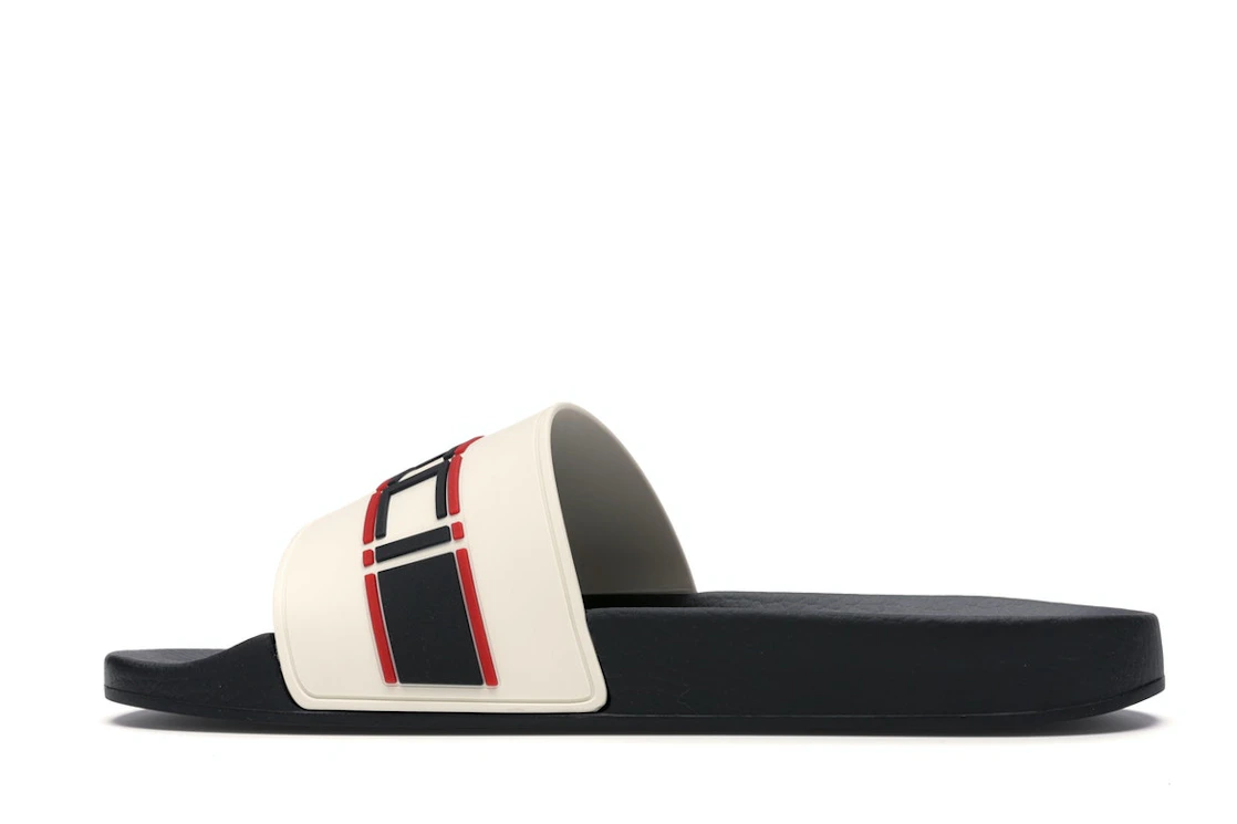 Vue 20 de Gucci Stripe Slide White