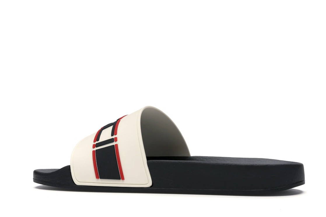 Vue 21 de Gucci Stripe Slide White