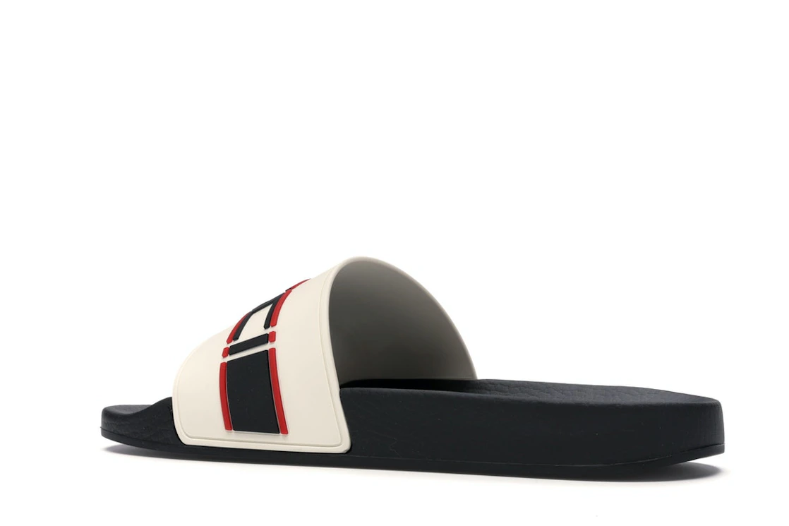 Vue 22 de Gucci Stripe Slide White