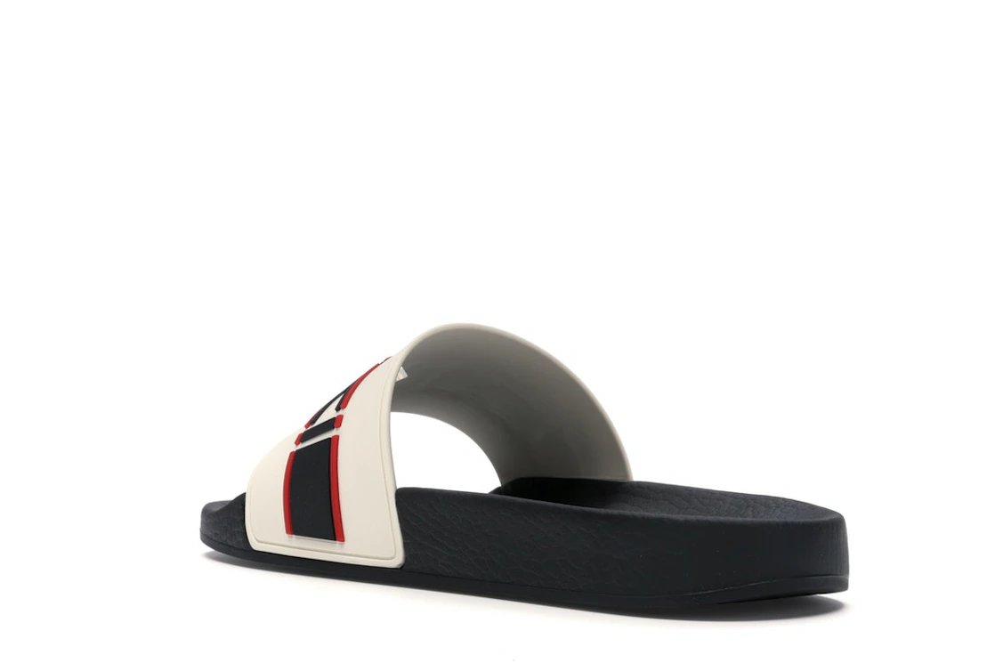 Vue 24 de Gucci Stripe Slide White