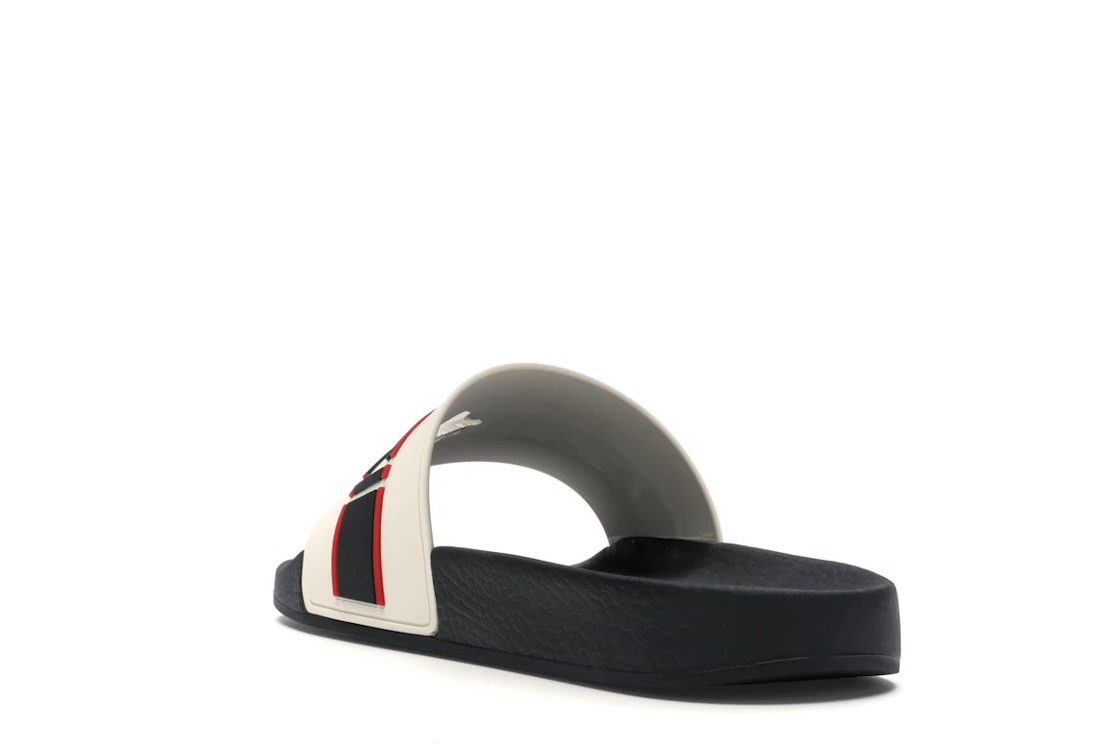 Vue 25 de Gucci Stripe Slide White