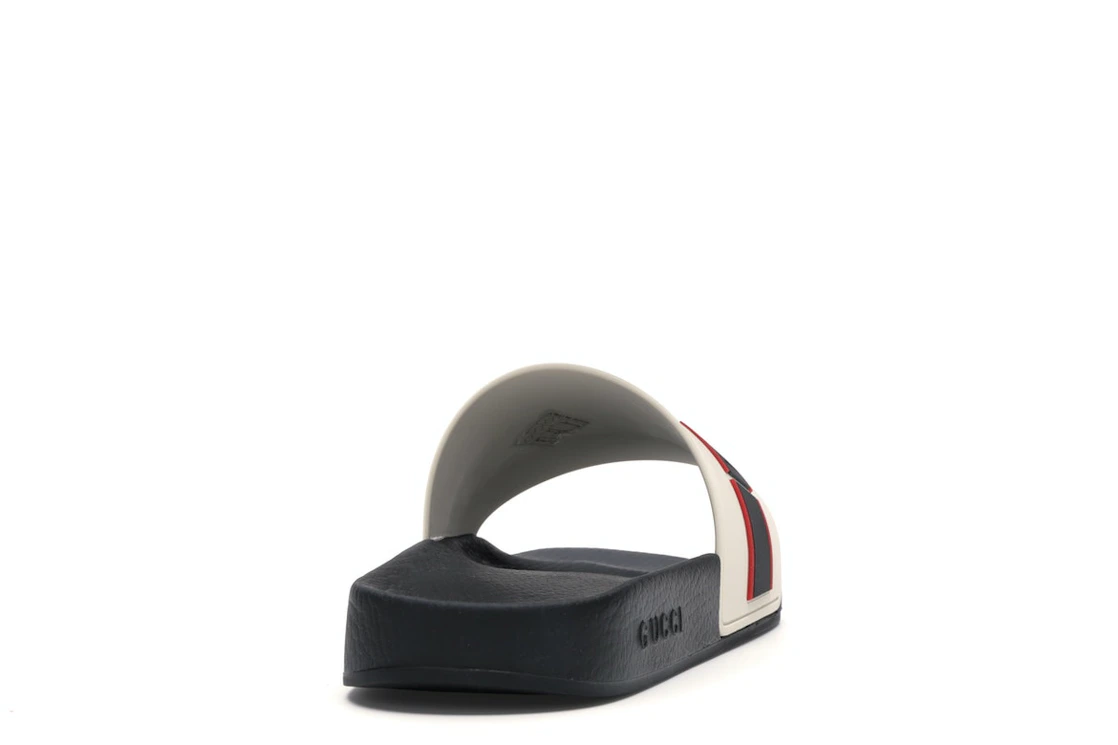 Vue 29 de Gucci Stripe Slide White