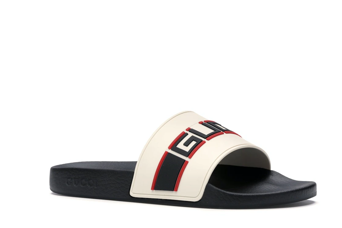 Vue 4 de Gucci Stripe Slide White