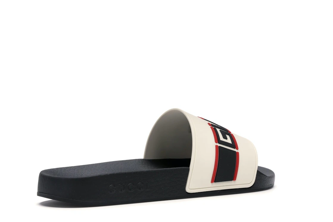 Vue 33 de Gucci Stripe Slide White