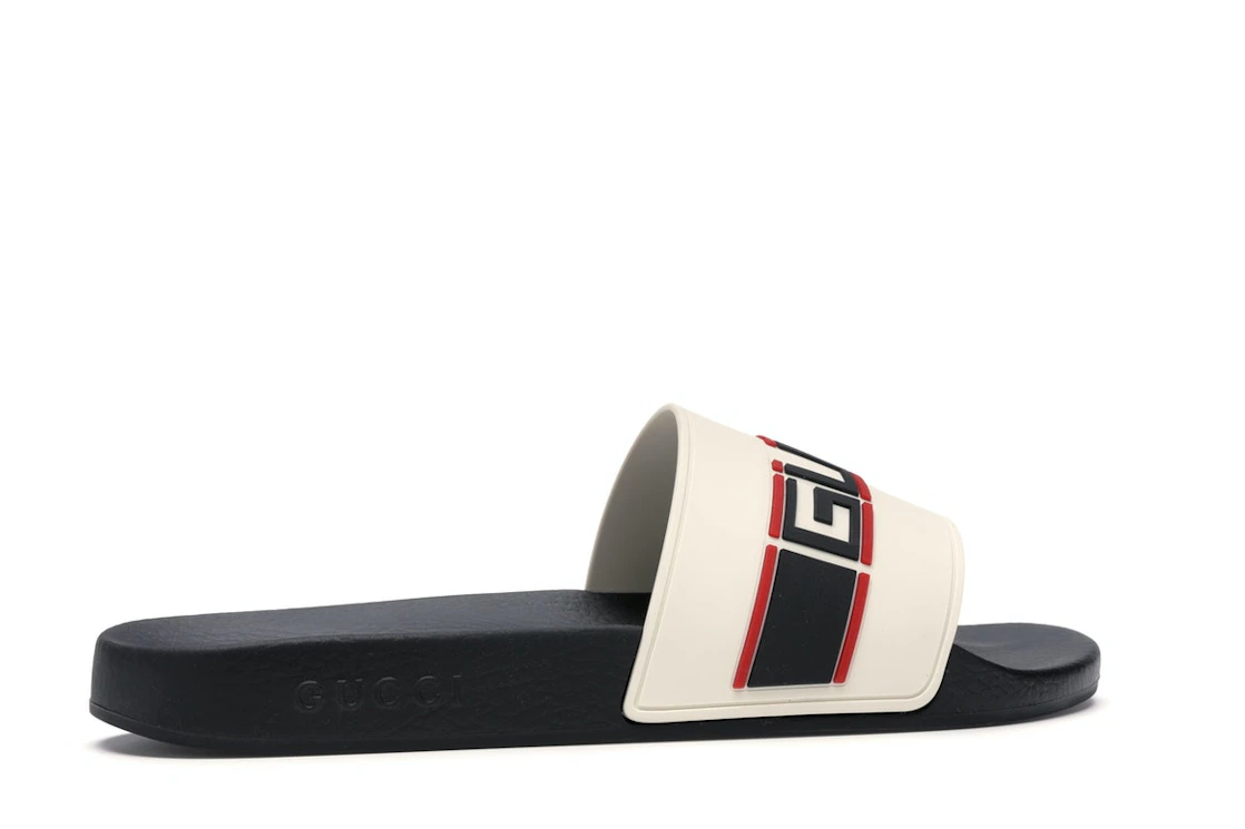 Vue 35 de Gucci Stripe Slide White
