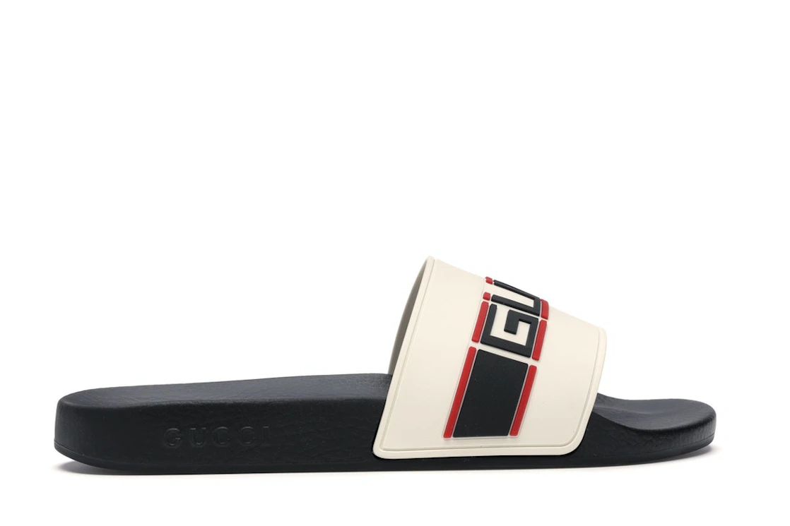 Vue 36 de Gucci Stripe Slide White