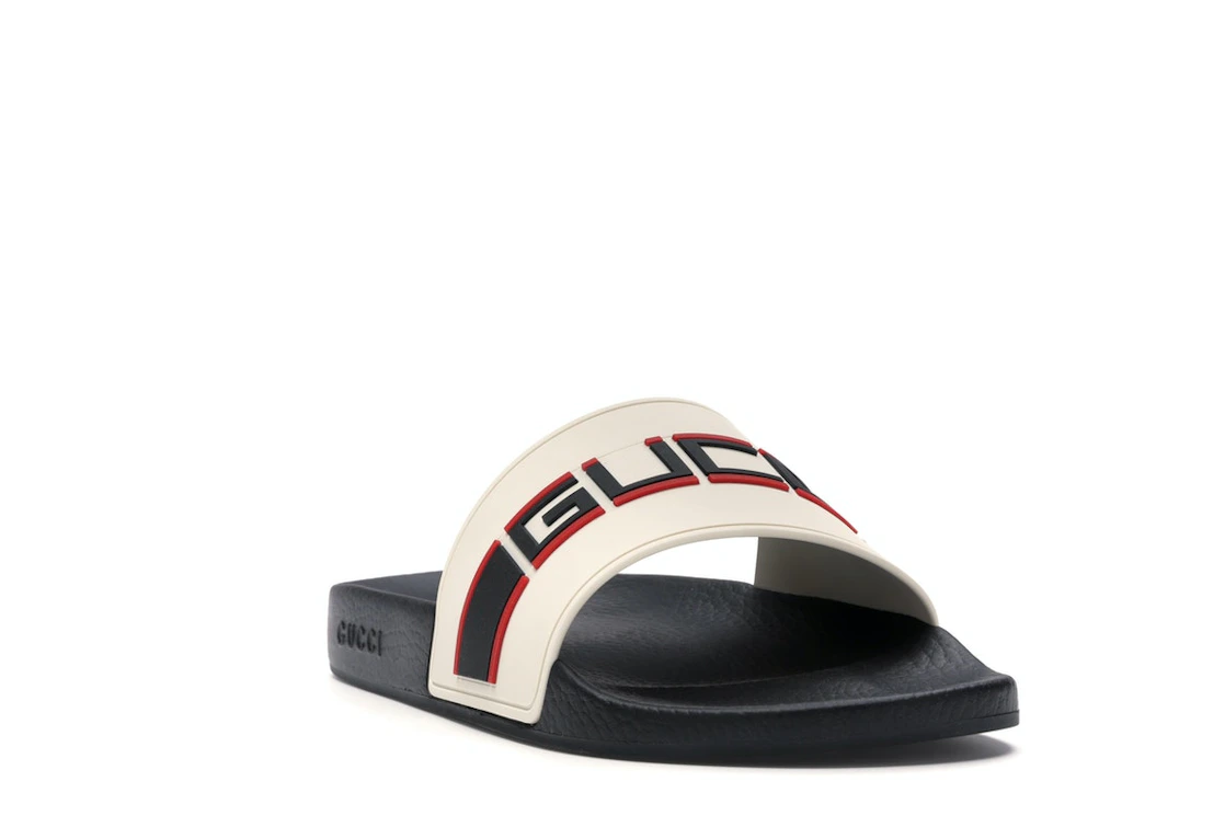 Vue 7 de Gucci Stripe Slide White