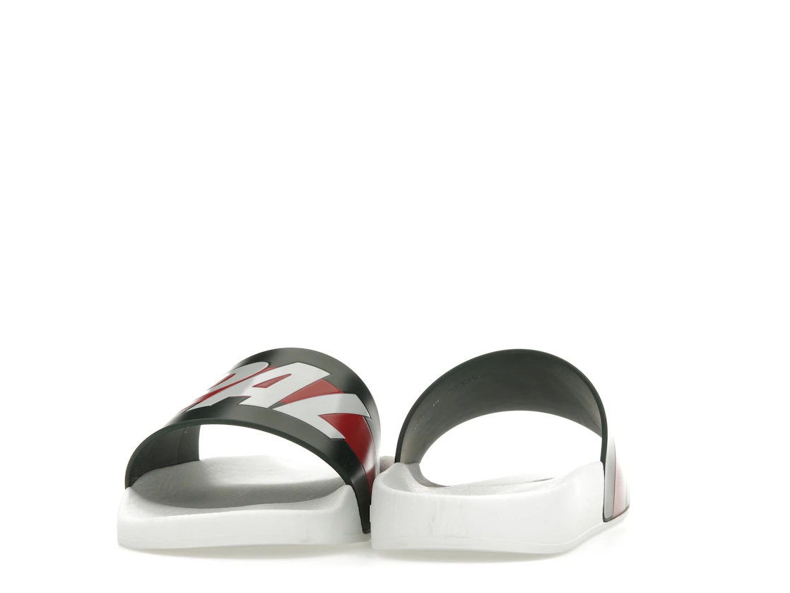 Vue 11 de Palace x Gucci Logo Web Slide Sandal White