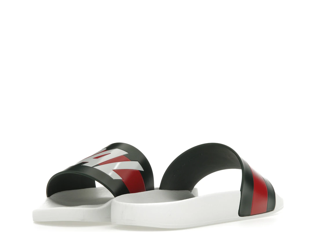 Vue 13 de Palace x Gucci Logo Web Slide Sandal White