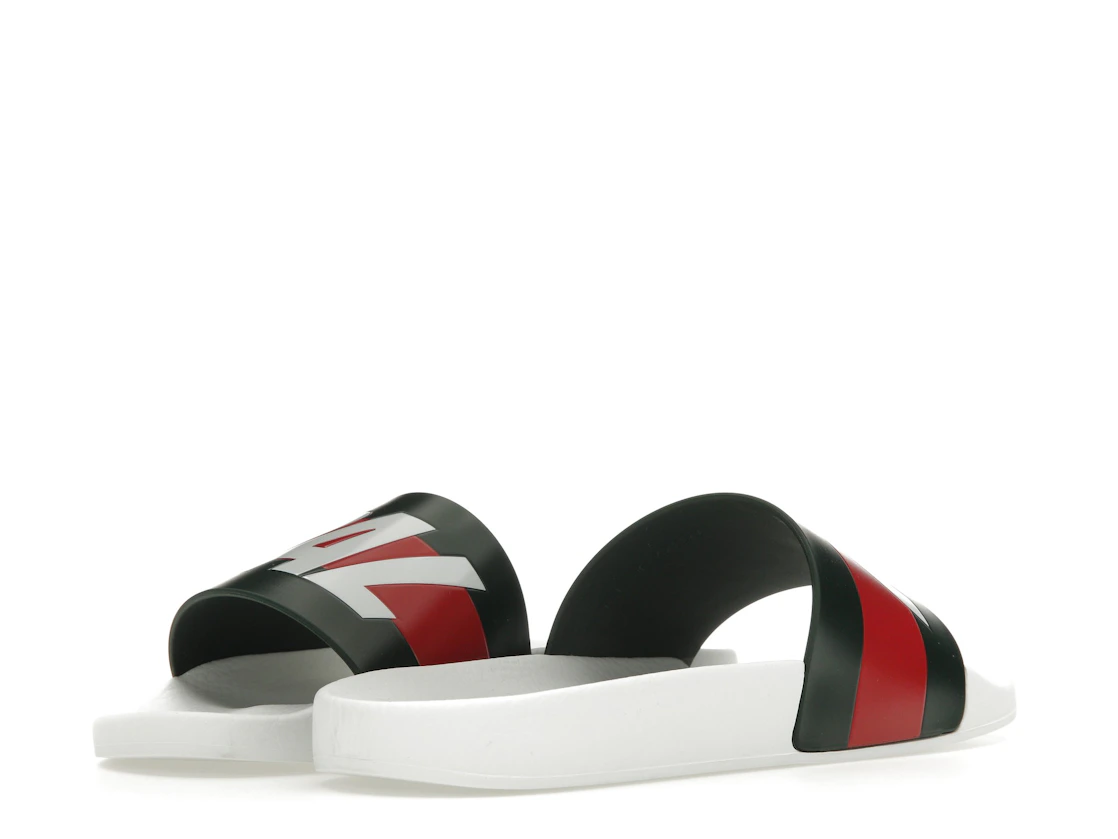 Vue 14 de Palace x Gucci Logo Web Slide Sandal White
