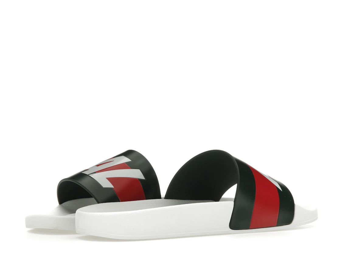 Vue 15 de Palace x Gucci Logo Web Slide Sandal White