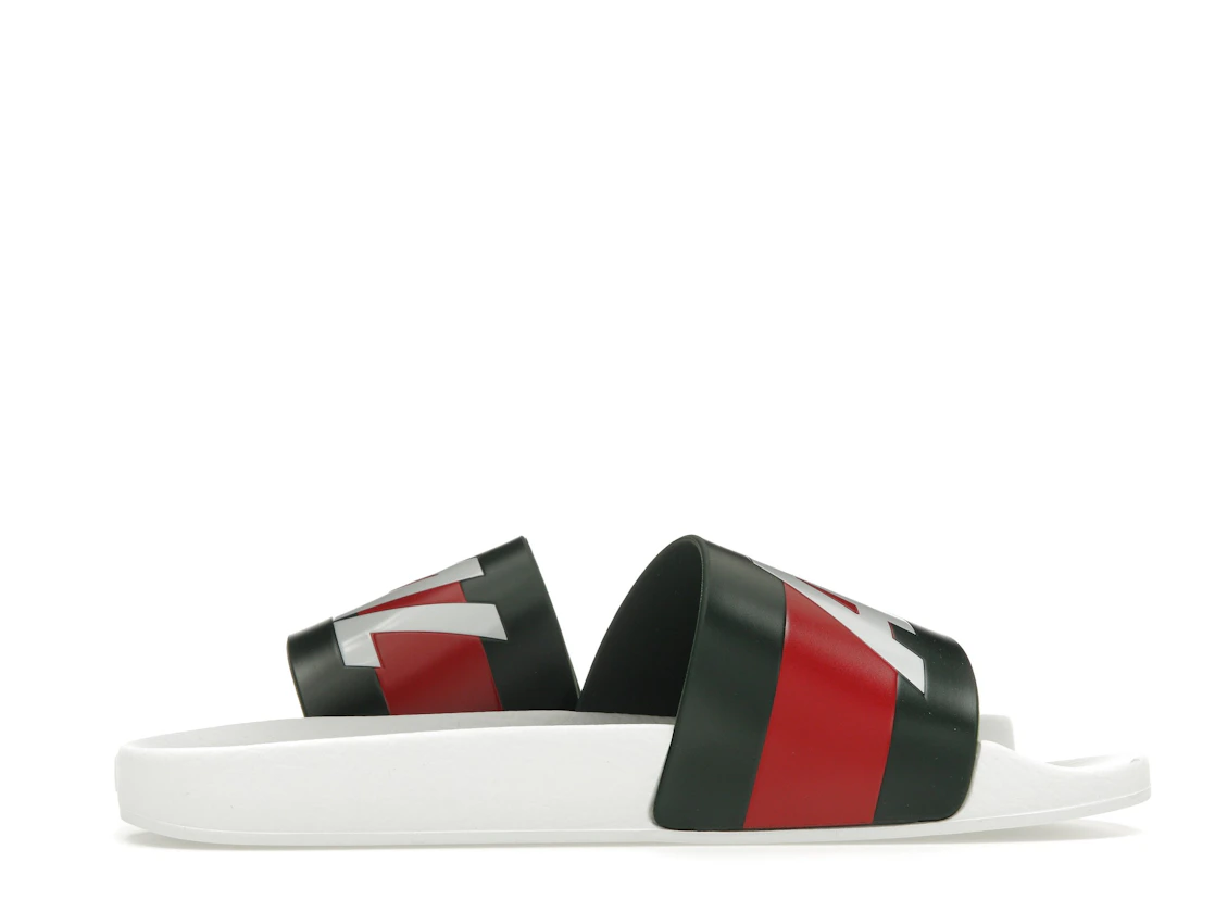 Vue 18 de Palace x Gucci Logo Web Slide Sandal White