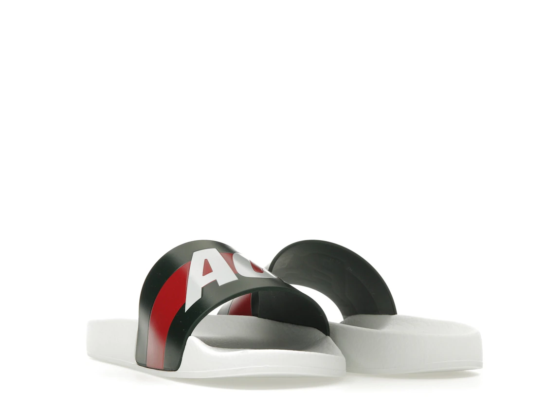 Vue 25 de Palace x Gucci Logo Web Slide Sandal White