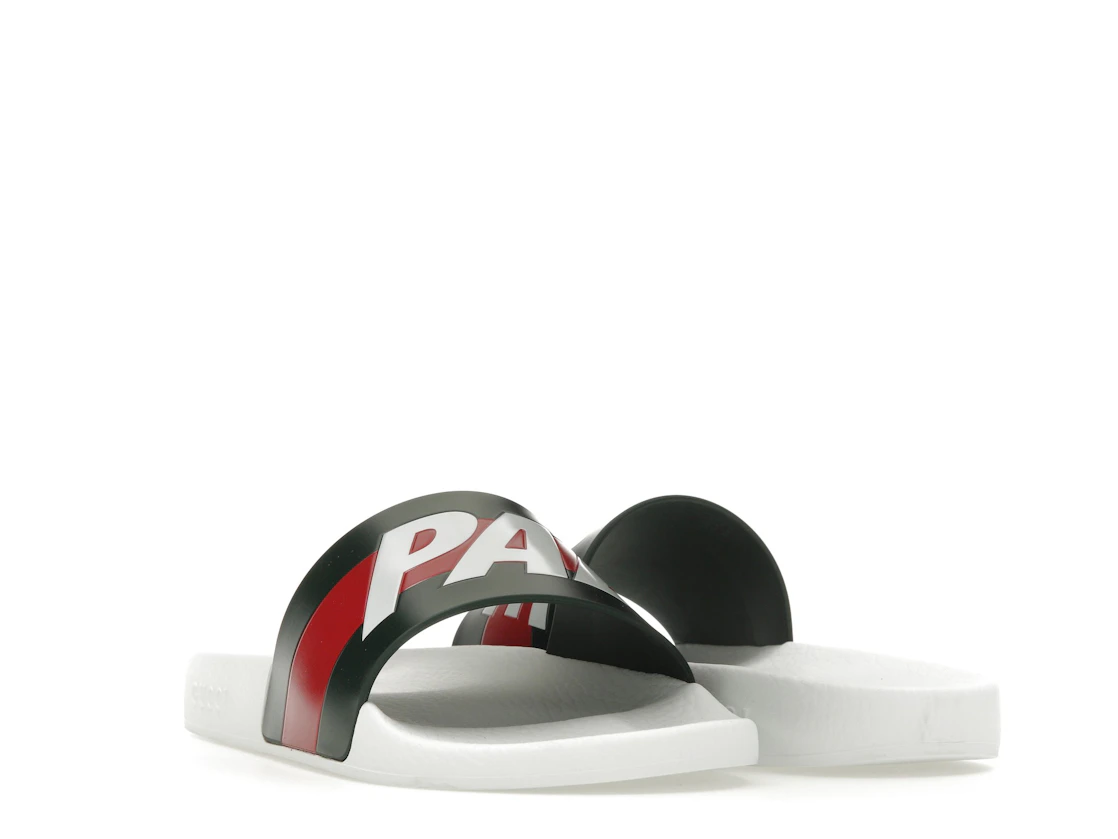 Vue 7 de Palace x Gucci Logo Web Slide Sandal White