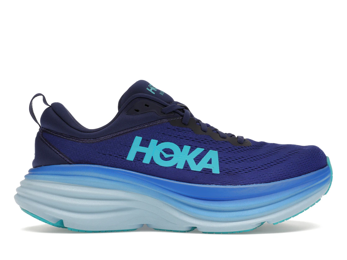 Vue 1 de Hoka One One Bondi 8 Bellwether Blue