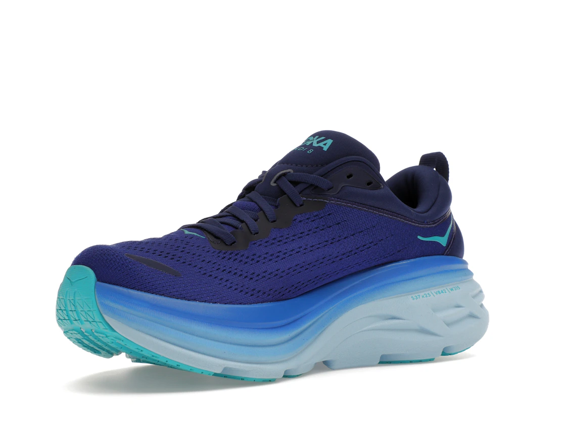 Vue 15 de Hoka One One Bondi 8 Bellwether Blue