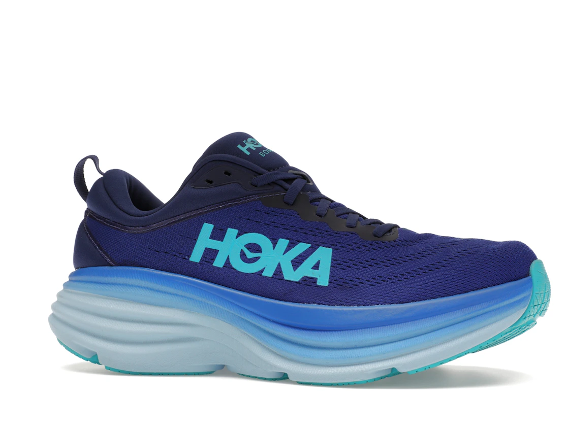Vue 3 de Hoka One One Bondi 8 Bellwether Blue