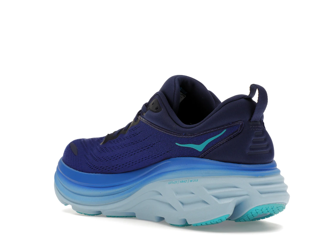 Vue 24 de Hoka One One Bondi 8 Bellwether Blue