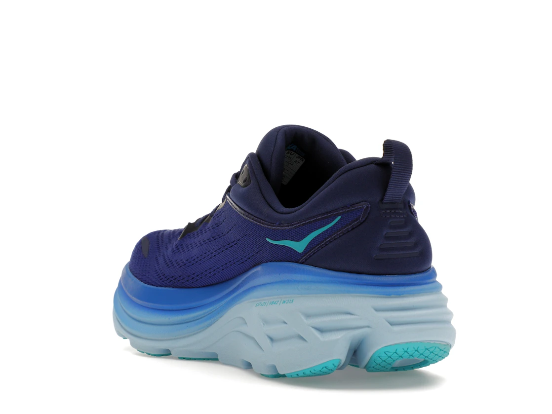 Vue 25 de Hoka One One Bondi 8 Bellwether Blue