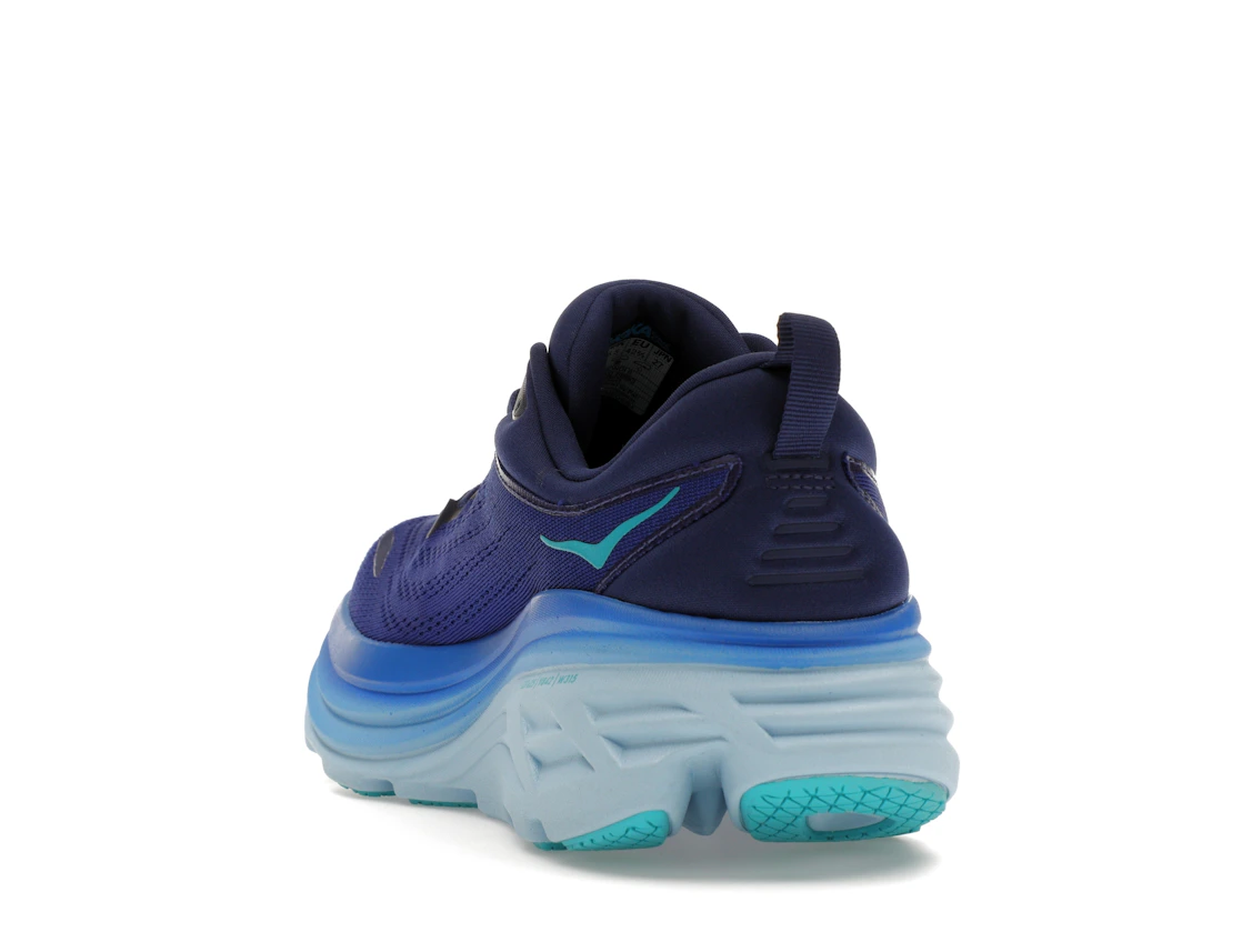 Vue 26 de Hoka One One Bondi 8 Bellwether Blue