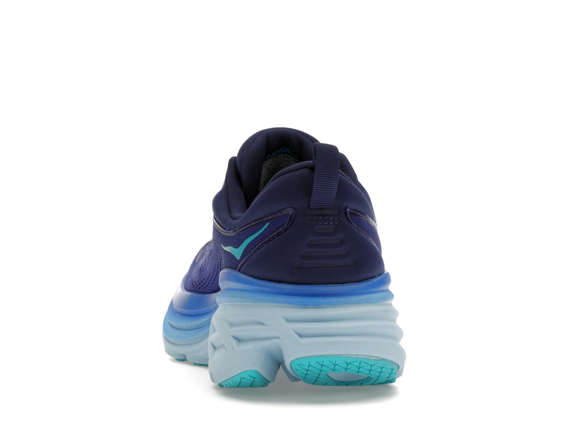 Vue 27 de Hoka One One Bondi 8 Bellwether Blue
