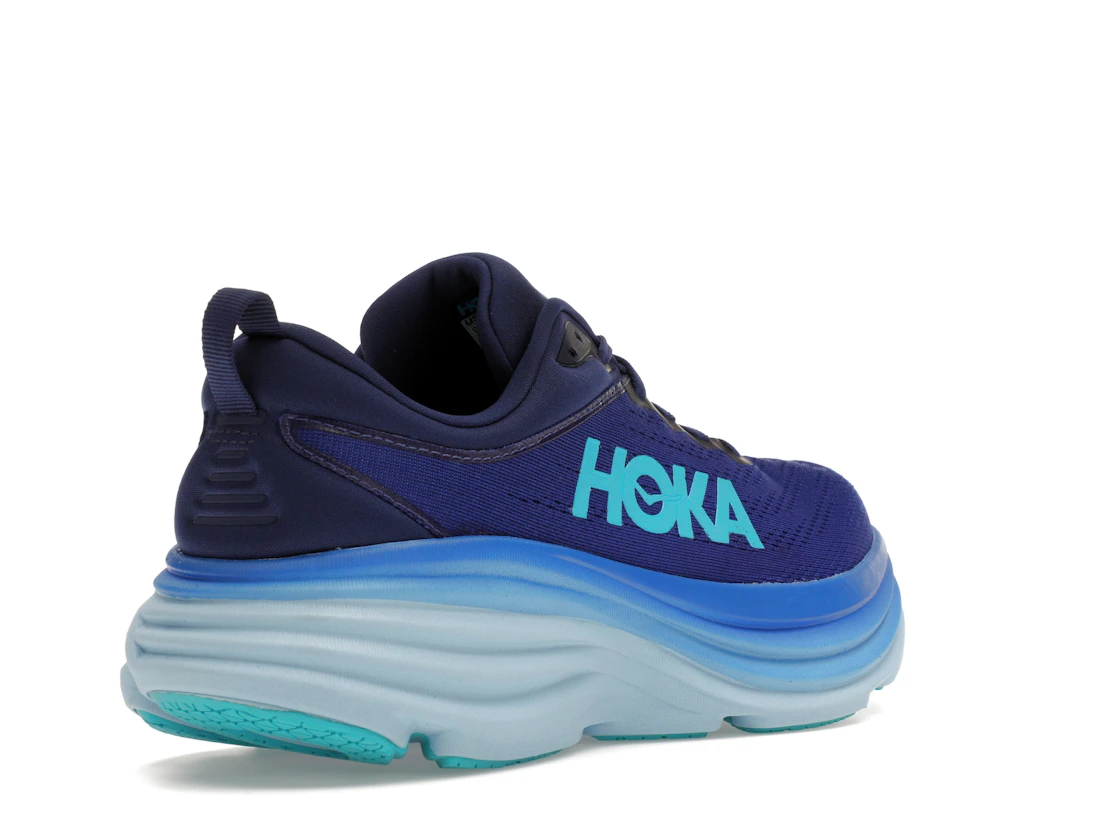 Vue 32 de Hoka One One Bondi 8 Bellwether Blue