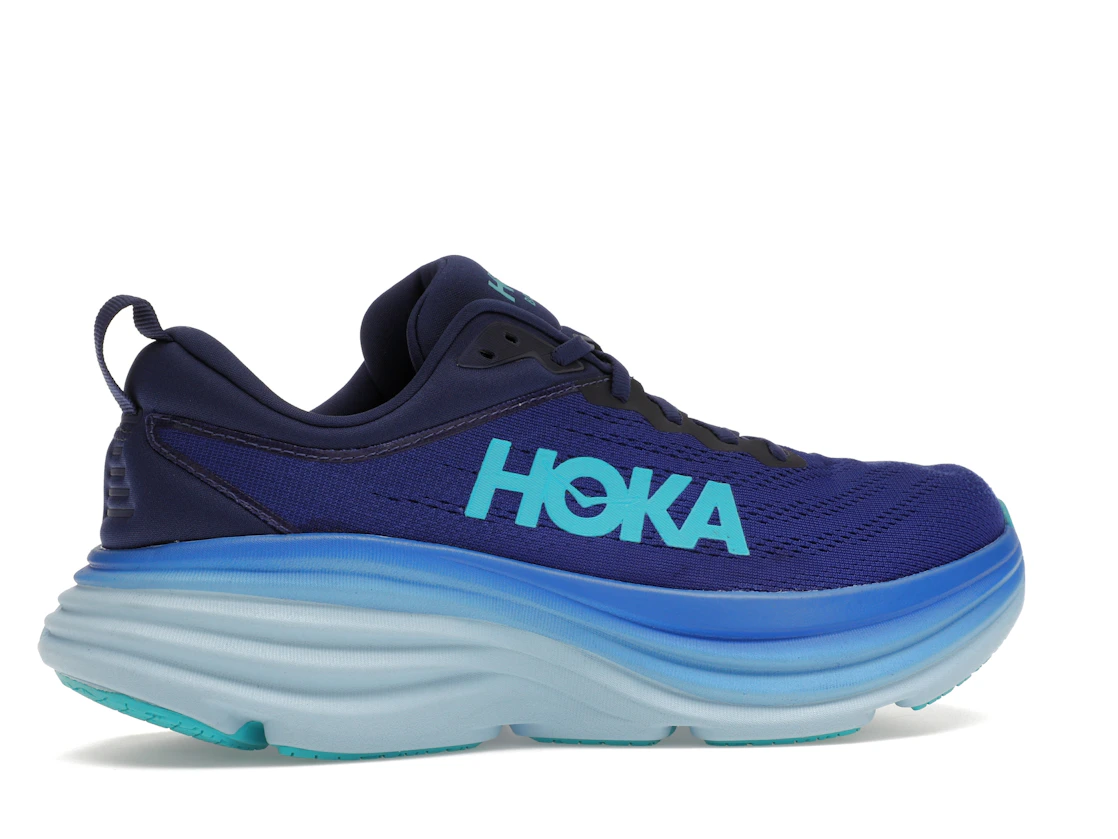Vue 35 de Hoka One One Bondi 8 Bellwether Blue