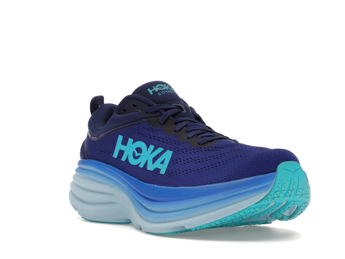 Vue 6 de Hoka One One Bondi 8 Bellwether Blue