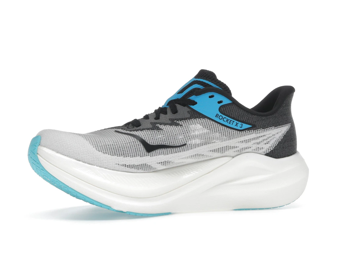 Vue 17 de Hoka One One Rocket X 3 White Black Blue