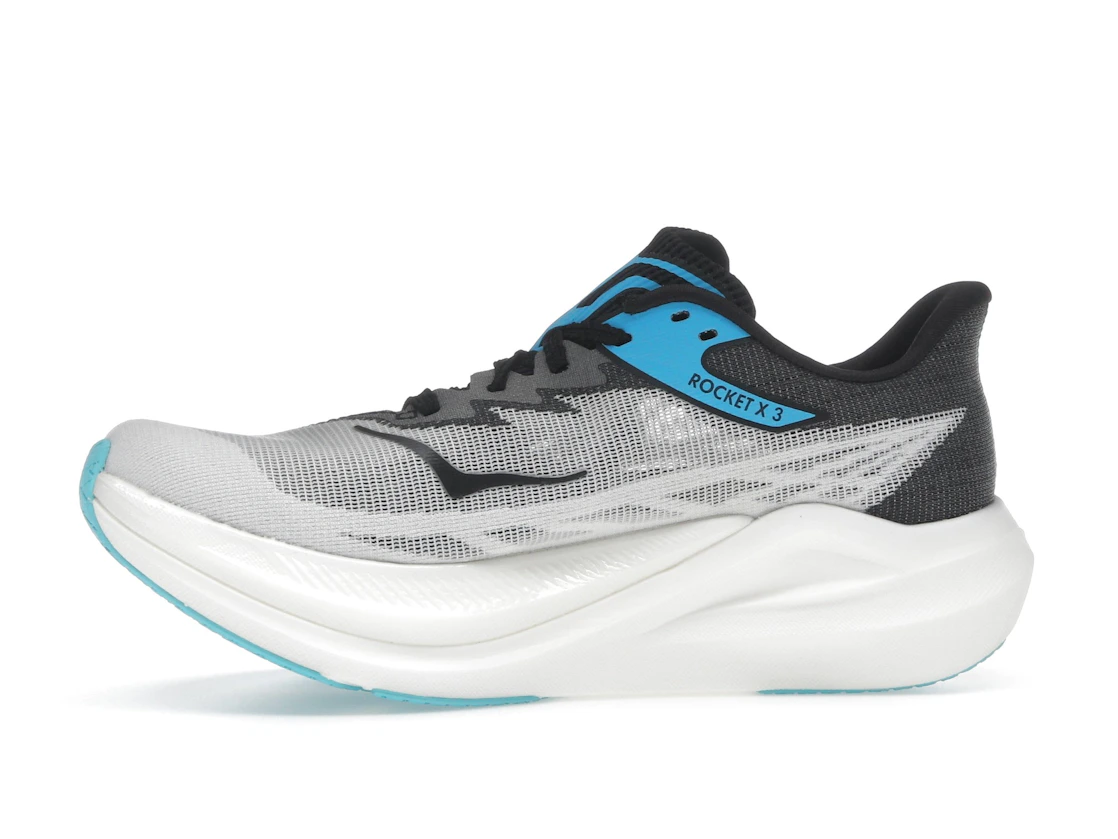 Vue 18 de Hoka One One Rocket X 3 White Black Blue