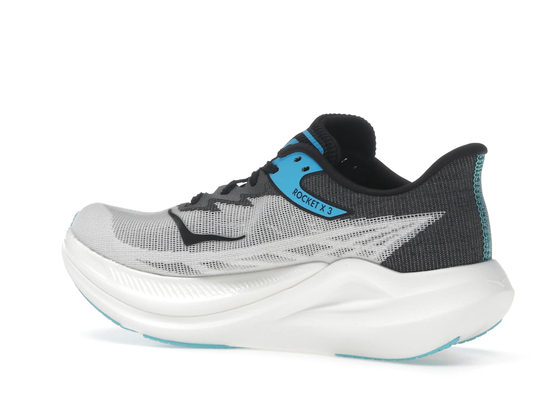 Vue 22 de Hoka One One Rocket X 3 White Black Blue