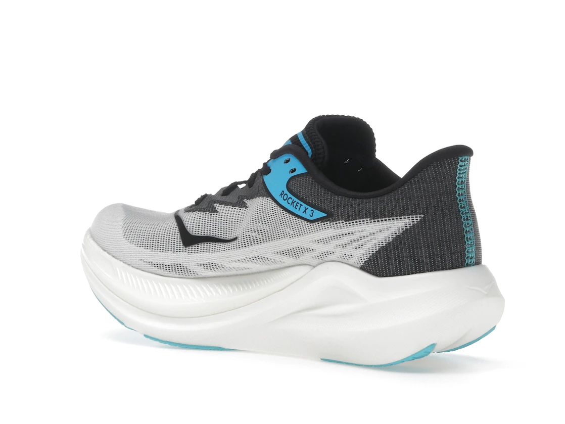 Vue 23 de Hoka One One Rocket X 3 White Black Blue