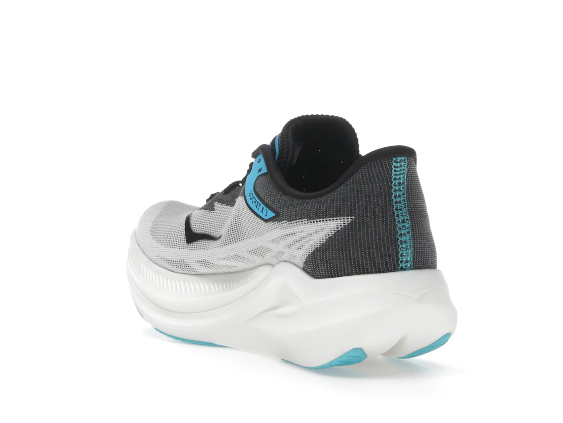 Vue 25 de Hoka One One Rocket X 3 White Black Blue