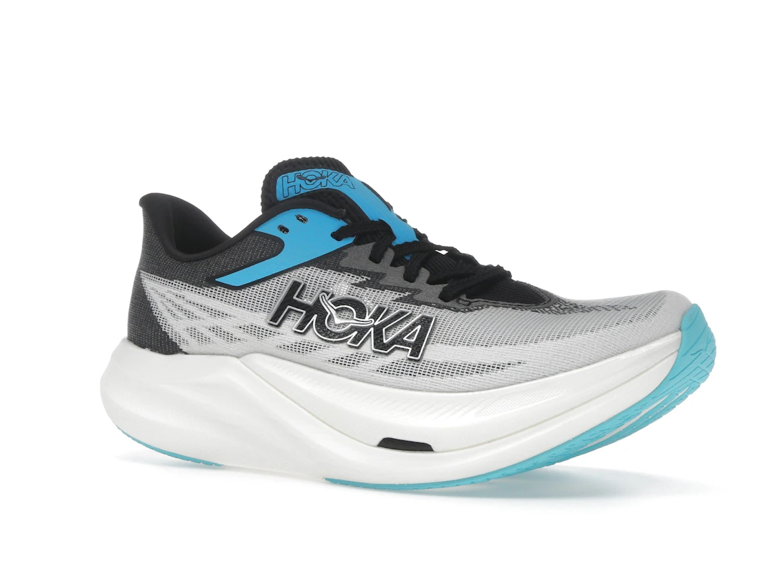 Vue 4 de Hoka One One Rocket X 3 White Black Blue