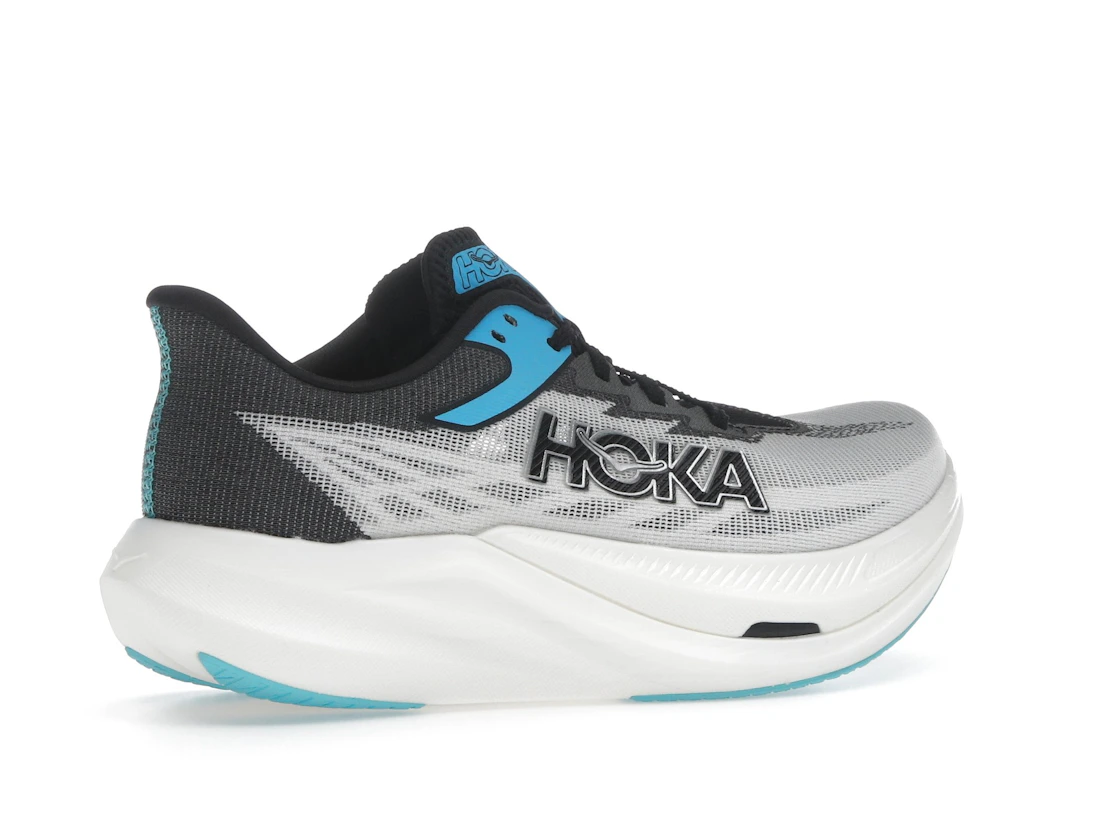 Vue 34 de Hoka One One Rocket X 3 White Black Blue