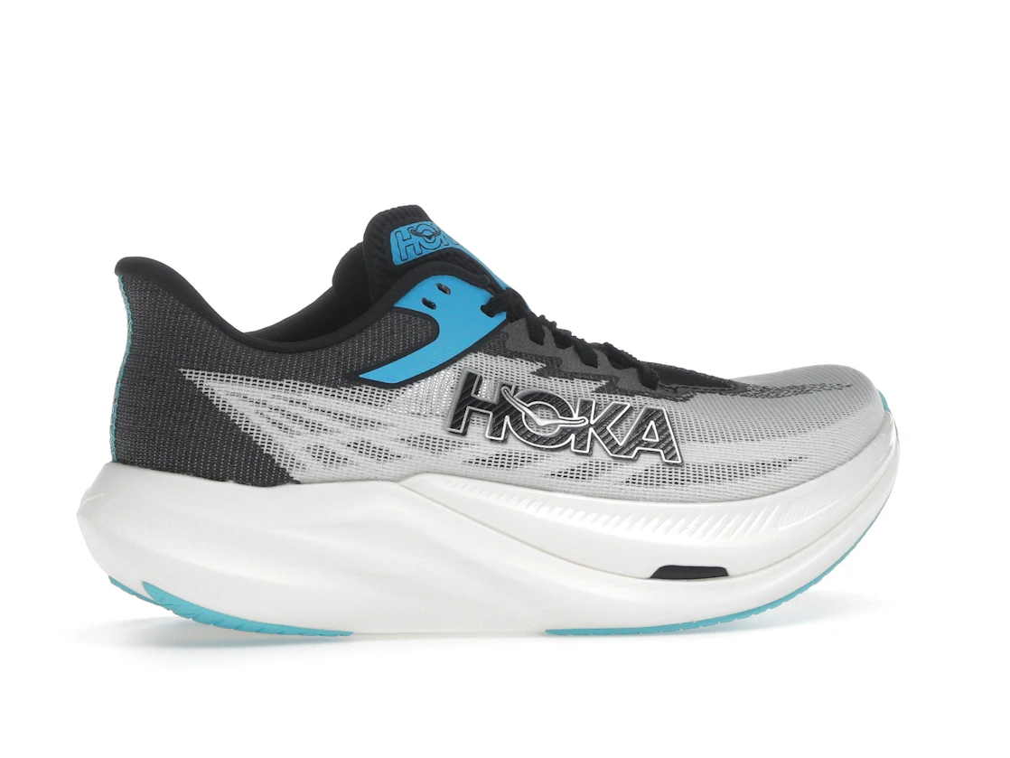 Vue 35 de Hoka One One Rocket X 3 White Black Blue