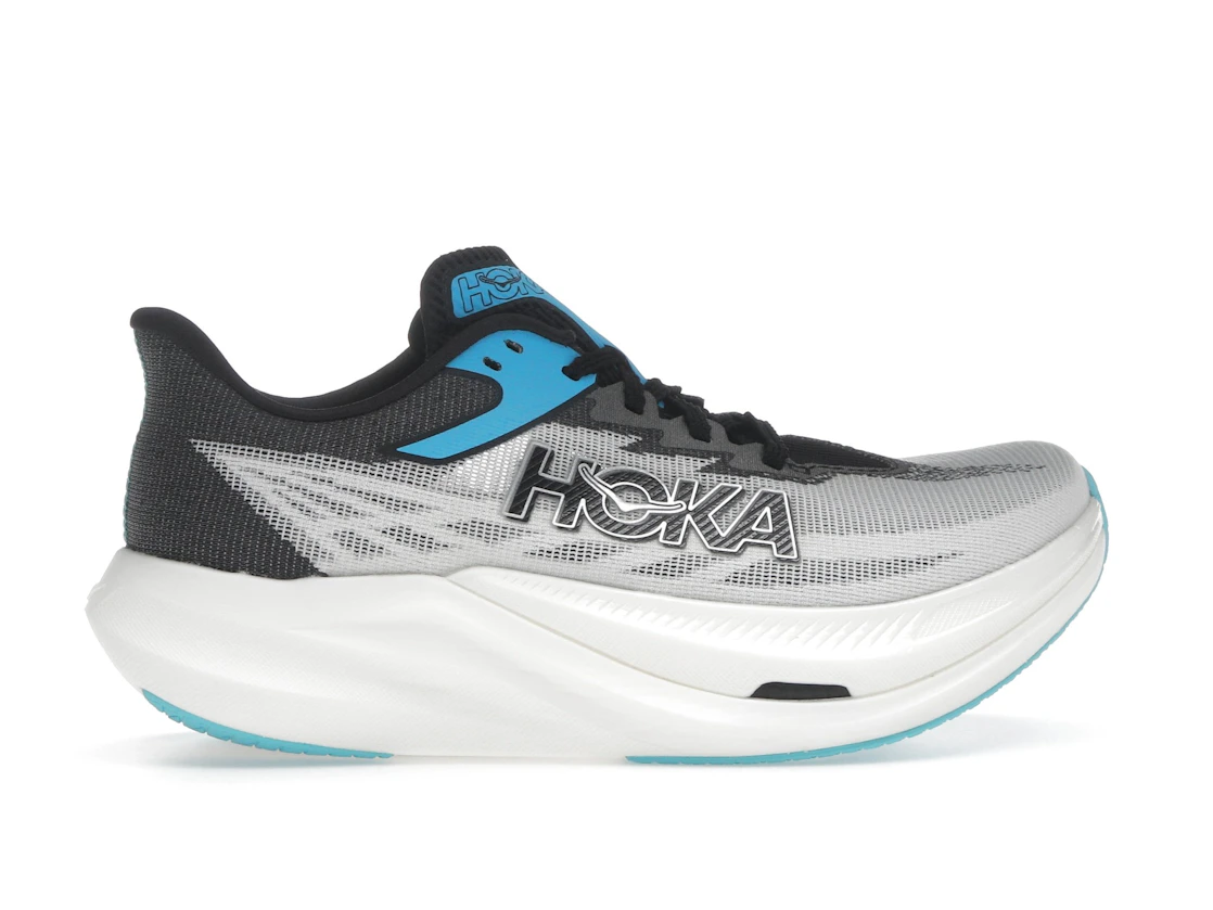 Vue 36 de Hoka One One Rocket X 3 White Black Blue