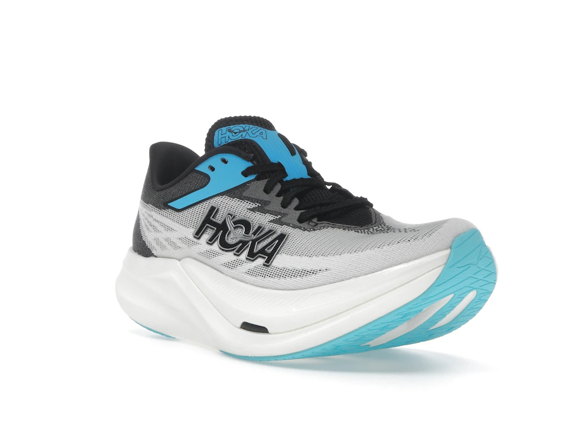 Vue 6 de Hoka One One Rocket X 3 White Black Blue