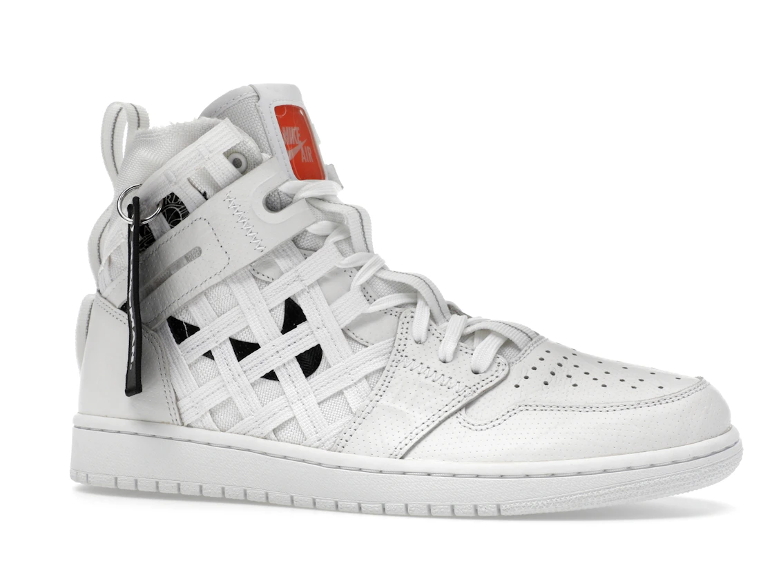 Vue 3 de Jordan 1 Cargo White Black