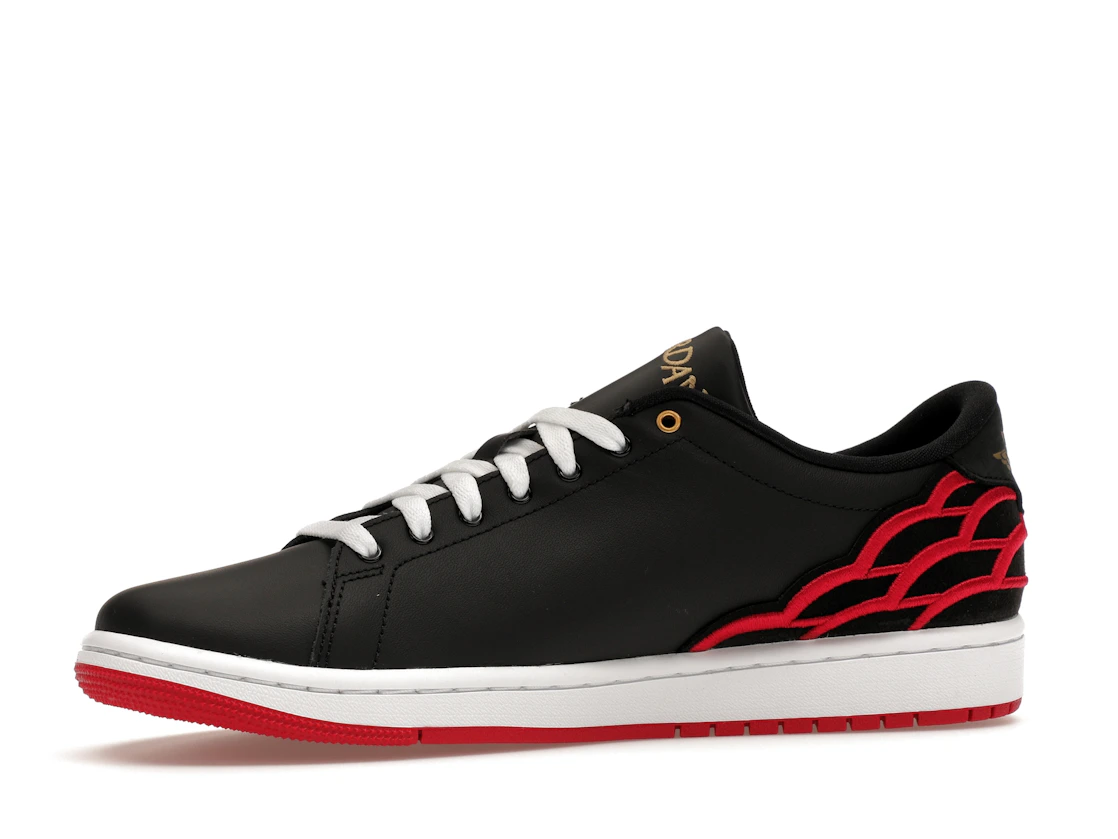 Vue 17 de Jordan 1 Centre Court Black Pink White