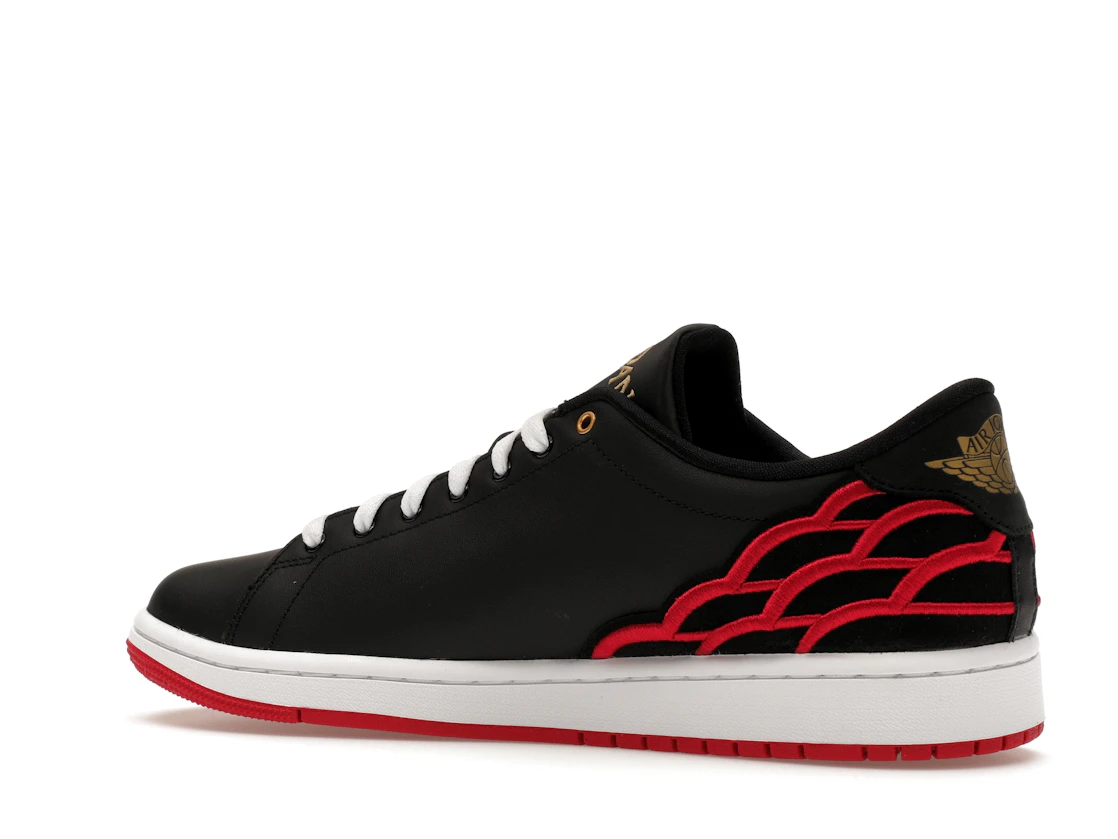 Vue 22 de Jordan 1 Centre Court Black Pink White