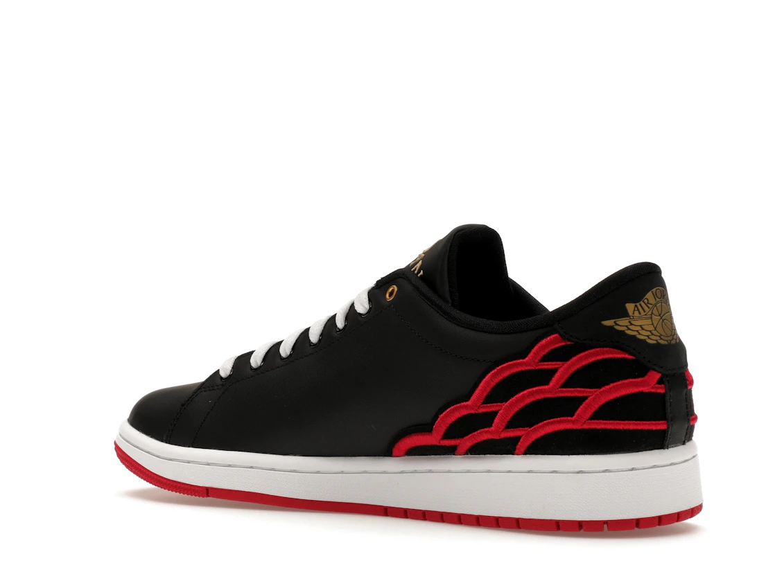 Vue 23 de Jordan 1 Centre Court Black Pink White