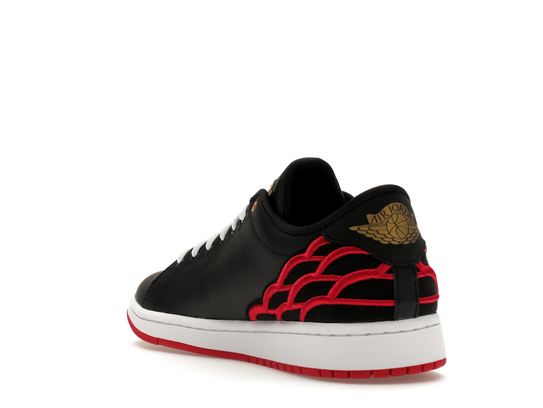 Vue 25 de Jordan 1 Centre Court Black Pink White