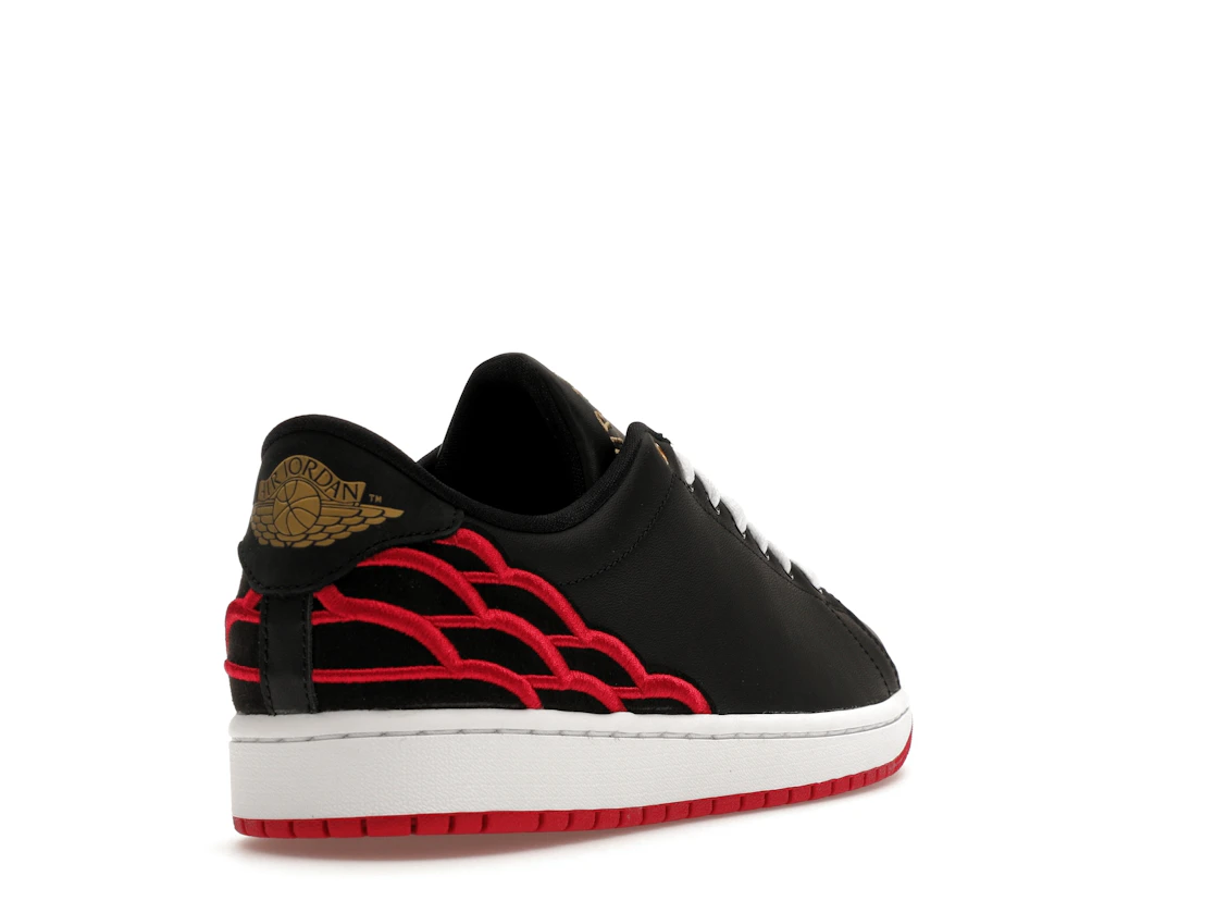 Vue 31 de Jordan 1 Centre Court Black Pink White