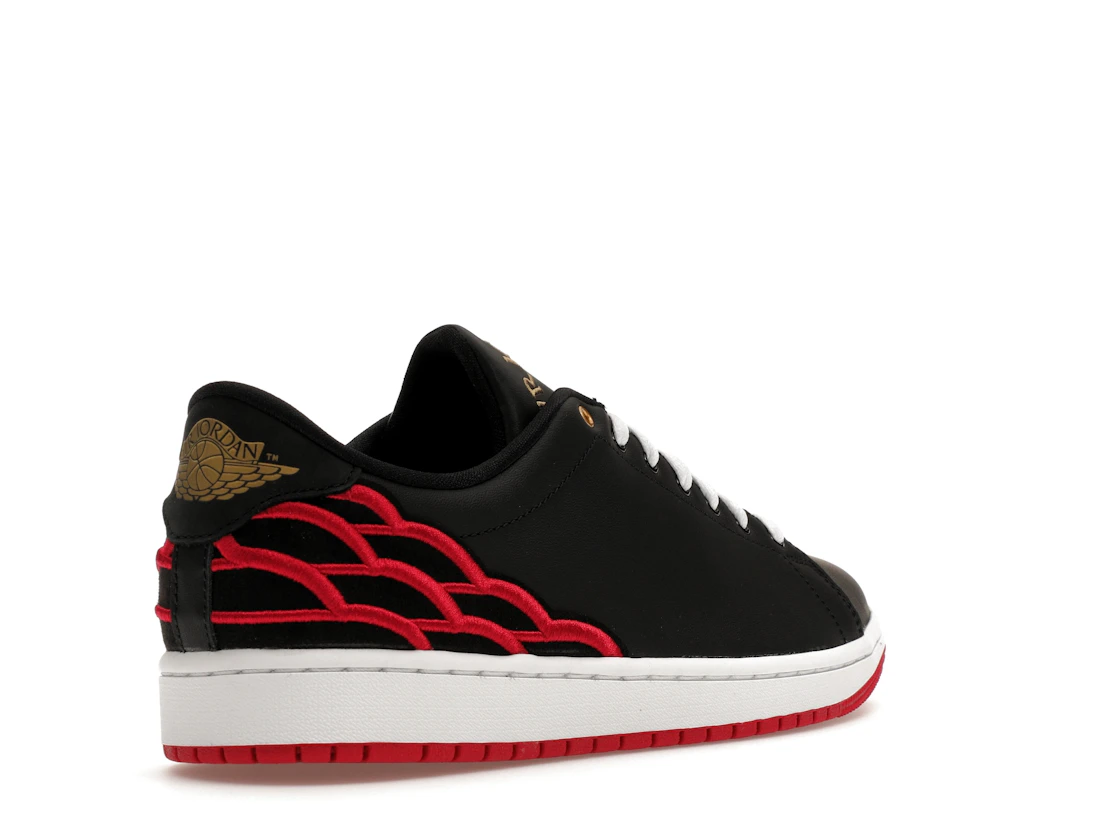 Vue 32 de Jordan 1 Centre Court Black Pink White