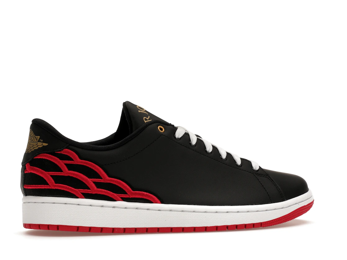 Vue 35 de Jordan 1 Centre Court Black Pink White