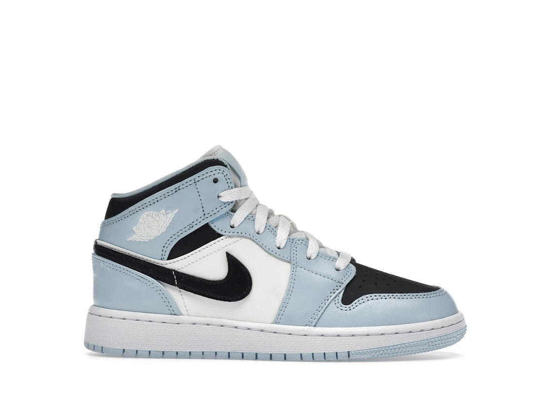 Vue 2 de Jordan 1 Mid Ice Blue (2022) (GS)